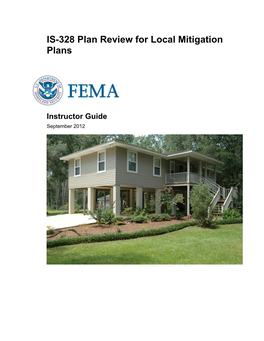 IS-328 Plan Review for Local Mitigation Plans