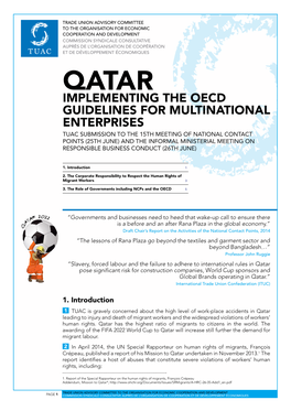 Implementing the Oecd Guidelines For