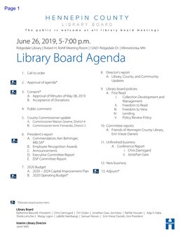 Library Board Agenda