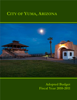 Adopted Budget Fiscal Year 2010-2011