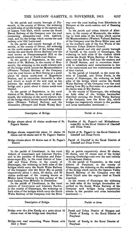 The London Gazette, 21 November, 1913. 8217