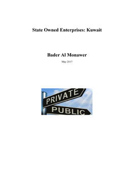 State Owned Enterprises: Kuwait