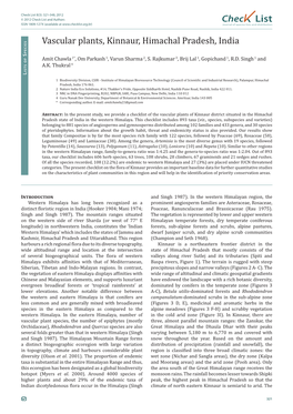 Check List 8(3): 321-348, 2012 © 2012 Check List and Authors Chec List ISSN 1809-127X (Available at Journal of Species Lists and Distribution