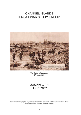 Channel Islands Great War Study Group