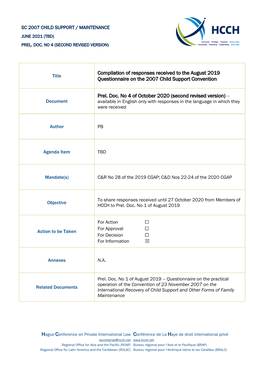 Sc 2007 Child Support / Maintenance June 2021 (Tbd) Prel