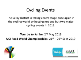 Cycling Events & Selby