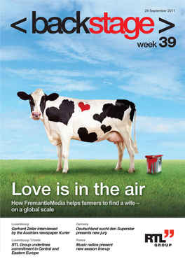Love Is in the Air How Fremantlemedia Helps Farmers to Fi Nd a Wife – on a Global Scale