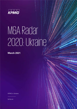 M&A Radar 2020: Ukraine