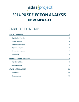 2014 Post-Election Analysis: New Mexico