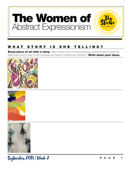 The Women of the Studiowith Abstract Expressionism ART HIST RY KIDS