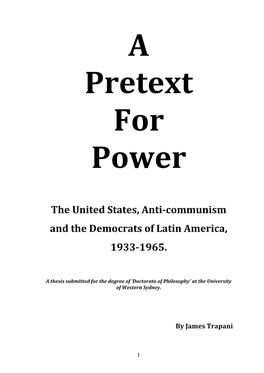 Communism and the Democrats of Latin America, 1933-1965