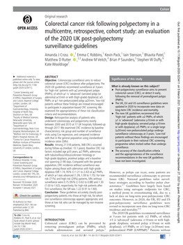 Colorectal Cancer Risk Following Polypectomy in a Multicentre, Retrospective, Cohort Study: an Evaluation of the 2020 UK Post-Po