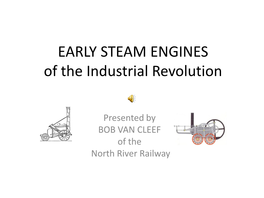 Early Steam Engins