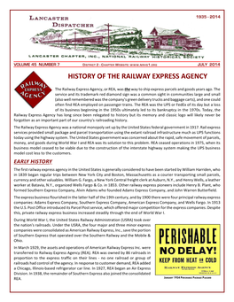 History of the Railway Express Agency