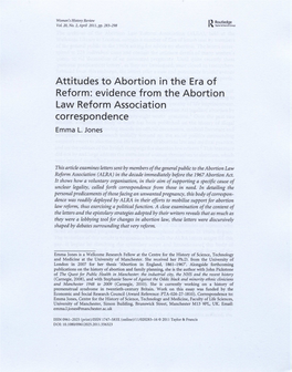 Attitudes to Abortion in the Era of Reform