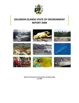 Solomon Islands State of Environment Report 2008