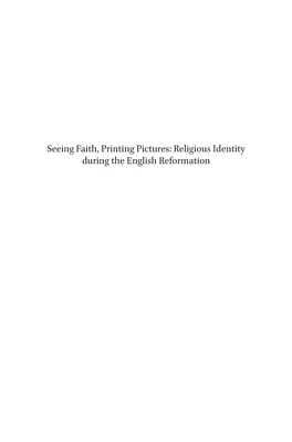Religious Identity During the English Reformation Library of the Written Word