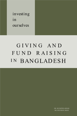 Giving and Fund Raising in Bangladesh
