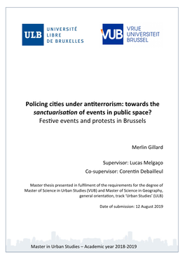 Towards the Sanctuarisation of Events in Public Space? Festive Events and Protests in Brussels