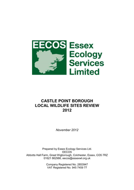 2012 Local Wildlife Site Review