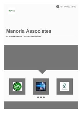 Manoria Associates About Us