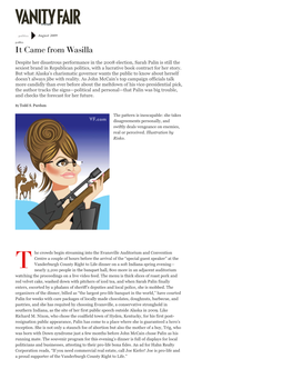 Todd S. Purdum on Sarah Palin | Vanity Fair