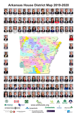 Arkansas House District Map 2019-2020