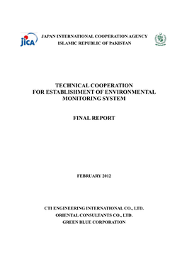 Technical Cooperation for Establishment of Environmental Monitoring System