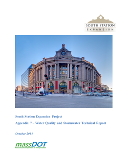 Appendix 7 – Water Quality and Stormwater Technical Report