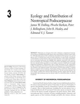 Ecology and Distribution of Neotropical Podocarpaceae James W