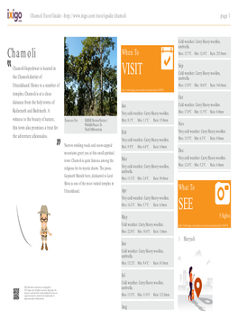 Chamoli Travel Guide - Page 1
