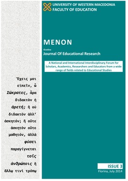 MENON ©Online Journal of Educational Research