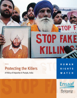 Protecting the Killers RIGHTS a Policy of Impunity in Punjab, India WATCH October 2007 Volume 19, No