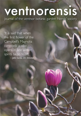 Journal of the Ventnor Botanic Garden Friends' Society