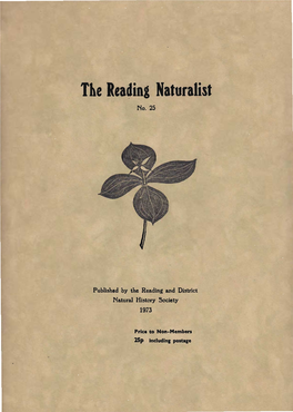 The Reading Naturalist No