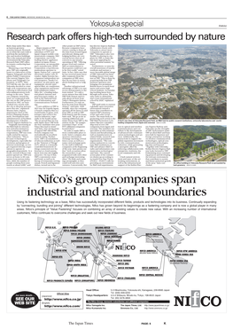 Nifco's Group Companies Span Industrial And