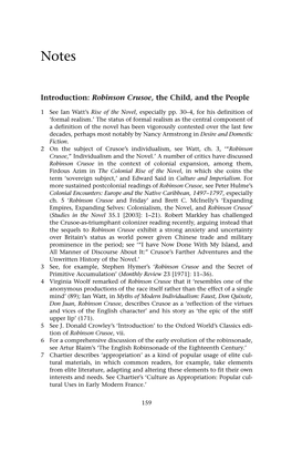 Introduction: Robinson Crusoe, the Child, and the People