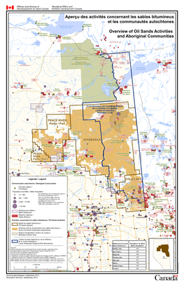 Overview of Oil Sands Activities and Aboriginal Communities