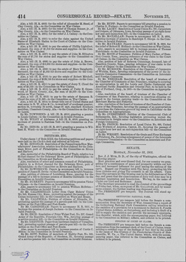 CONGRESSIONAL RECORD-SENATE~ November 23