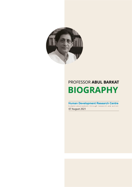 0 CV of Professor Abul Barkat