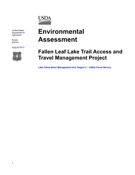 Fallen Leaf Lake Trail Access and Travel Management Environmental