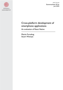 Cross-Platform Development of Smartphone Applications an Evaluation of React Native