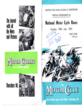 National Motor Cycle Races