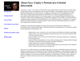 About Face: Copley's Portrait of a Colonial Silversmith