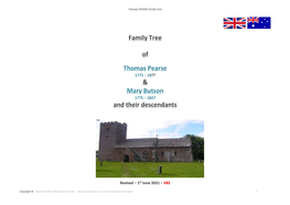 Thomas PEARSE Family Tree