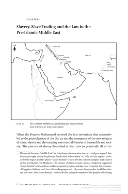 Slavery, Slave Trading and the Law in the Pre-Islamic Middle East