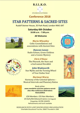 Star Patterns & Sacred Sites