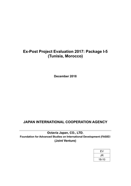 Ex-Post Project Evaluation 2017: Package I-5 (Tunisia, Morocco)