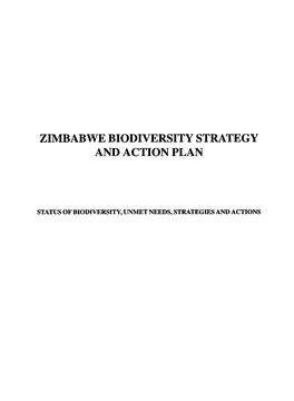 Zimbabwe Biodiversity Strategy and Action Plan