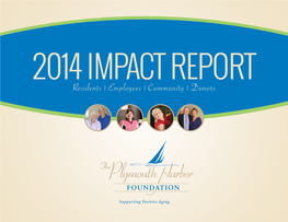 The Plymouth Harbor Foundation 2014 Impact Report